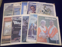 1978-1979 LEISURETIME SATURDAY NEWSPAPER MAGAZINE SECTIONS LOT OF 35 - O 2367