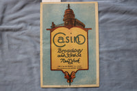 1922 TANGERINE - CASINO THEATRE PROGRAM - JEANETTE MACDONALD - K 2733