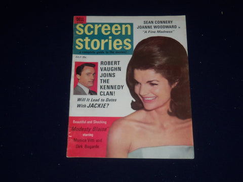1966 JULY SCREEN STORIES MAGAZINE - JACKIE KENNEDY COVER - SP 5392