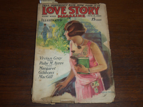 1925 AUGUST 8 LOVE STORY MAGAZINE ILLUSTRATED - MARGARET GIBBONS - K 1135