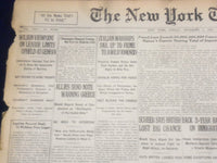 1920 DECEMBER 3 NEW YORK TIMES - ITALIAN WARSHIPS SAIL TO FIUME - NT 8473