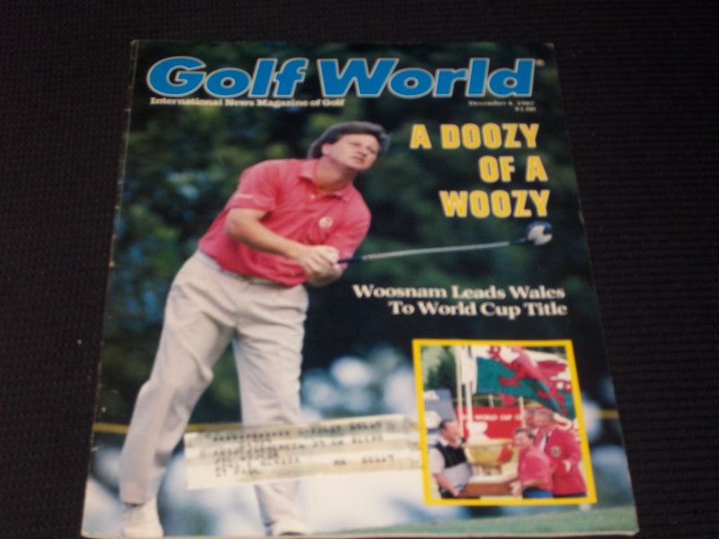 1987 DECEMBER 4 GOLF WORLD MAGAZINE - IAN WOOSNAM FRONT COVER - E 5496