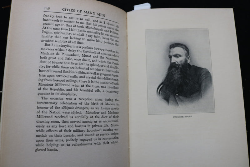 1925 CITIES OF MANY MEN HARDCOVER BOOK BY H. C. CHATFIELD-TAYLOR- KD 9477