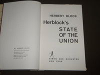 1972 HERBLOCK'S STATE OF THE UNION BY HERBERT BLOCK HARDCOVER BOOK - KD 4724