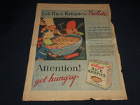 1933 JULY 2 RICE KRISPIES COLOR COMICS FULL PAGE AD - UP 17F