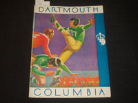 1937 NOVEMBER 20 DARTMOUTH VS. COLUMBIA FOOTBALL PROGRAM - LUCKMAN - J 5508