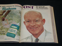 1956 SEPT-OCT SATURDAY EVENING POST MAGAZINE VOLUME - 2 ROCKWELL COVERS - R 565