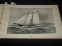 1899 THE CUP RACES FOLIO VOLUME BY L. A. SHAFER - RARE - NICE PHOTOS - Z 259