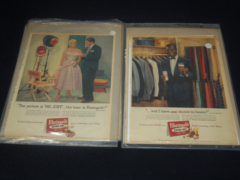 ASSORTED MAGAZINE CELEBRITY ADVERTISEMENTS LOT - 34 PIECES - O 3824