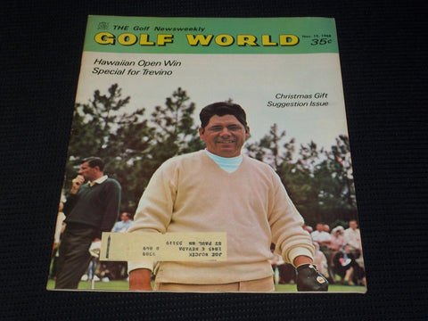 1968 NOVEMBER 19 GOLF WORLD MAGAZINE - LEE TREVINO FRONT COVER - E 6546