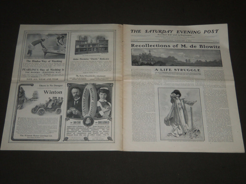 1903 FEB 7 THE SATURDAY EVENING POST MAGAZINE - J. C. LEYENDECKER COVER - SP 682