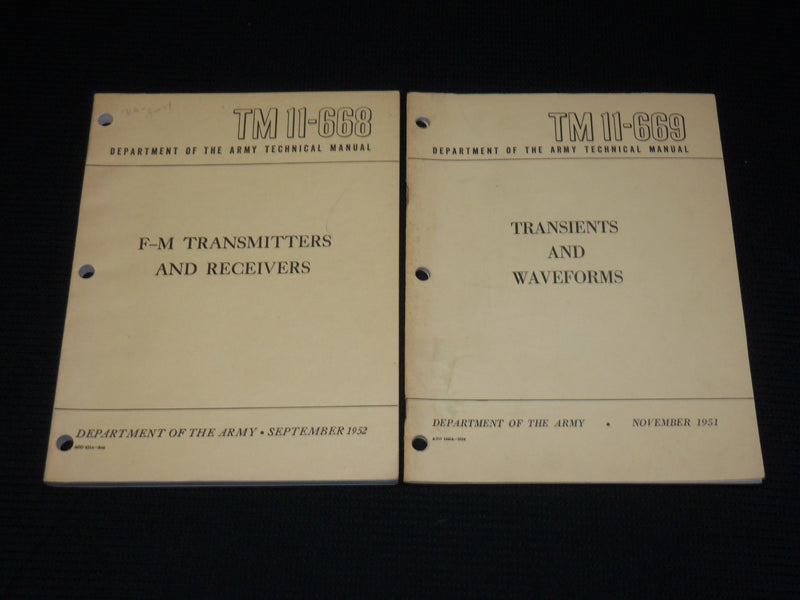 1951-1952 DEPARTMENT OF THE ARMY ELECTRONICS MANUALS LOT OF 4 - O 2434
