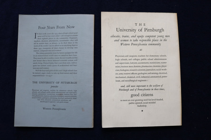 1932-1934 THE PITTSBURGH RECORD - UNIVERSITY OF PITTSBURGH - LOT OF 8 - O 3462
