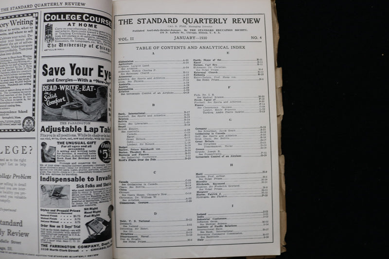 1930 JANUARY 31 THE STANDARD QUARTERLY REVIEW MAGAZINE - K 2917