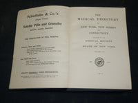 1917-1924 MEDICAL DIRECTORY OF NEW YORK NJ & CONNECTICUT LOT OF 7 - KD 2640