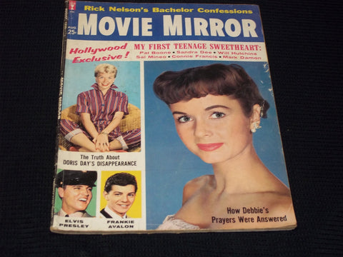 1959 AUGUST MOVIE MIRROR MAGAZINE - DEBBIE REYNOLDS FRONT COVER - E 16471