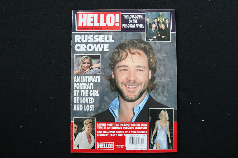 2001 MARCH 27 HELLO! MAGAZINE - RUSSELL CROWE COVER - E 25780