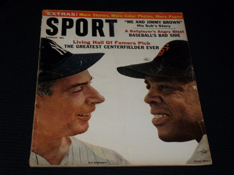 1964 AUGUST SPORT MAGAZINE - DIMAGGIO & MAYS COVER - E 236