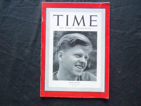 1940 MARCH 18 TIME MAGAZINE - MICKEY ROONEY - T 704
