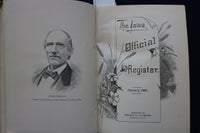 1891 IOWA OFFICIAL REGISTER - HARDCOVER BOOK - K 1765