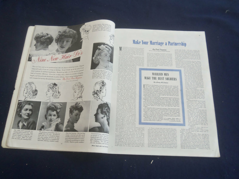 1942 JUNE LADIES HOME JOURNAL MAGAZINE-2ND LIEUTENANTS SHOULDN'T MARRY- ST 1115W
