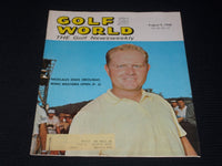 1968 AUGUST 9 GOLF WORLD MAGAZINE - JACK NICKLAUS FRONT COVER - E 6560