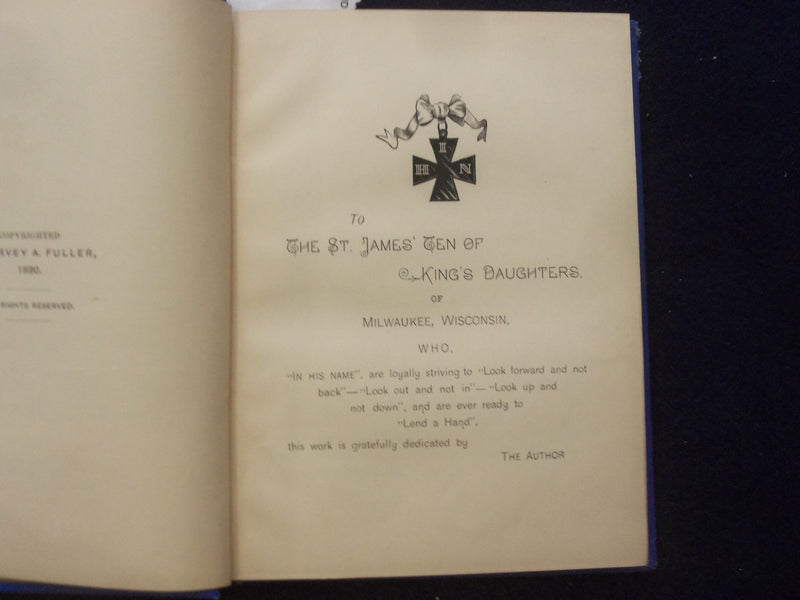 1890 WHERE DARK SHADOWS PLAY HARDCOVER BOOK BY HARVEY A. FULLER - KD 8478