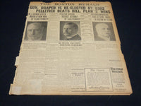 1909 NOVEMBER 3 THE BOSTON HERALD - GOV. DRAPER RE-ELECTED W. J. GAYNOR - BH 393