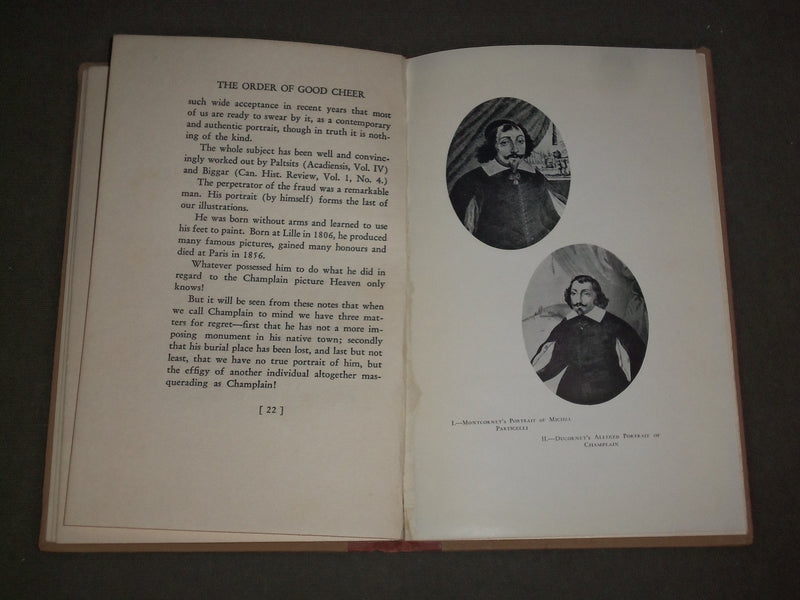 1928 CHAMPLAIN'S ORDER OF GOOD CHEER BOOK BY L. M. FORTIER - KD 5144
