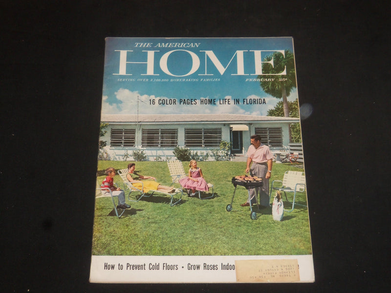 1957 FEBRUARY THE AMERICAN HOME MAGAZINE - NICE COVER, STORIES & PHOTOS- SP 7229