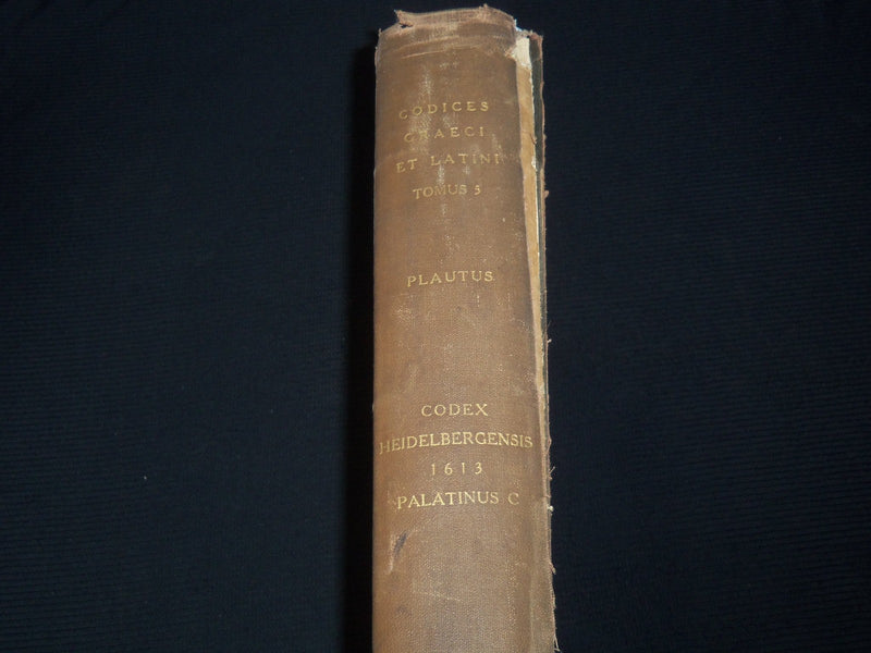 1900 CODICES GRAECI ET LATINI PHOTOGRAPHICE DEPICTI VOLUME NO. 5 - Z 224