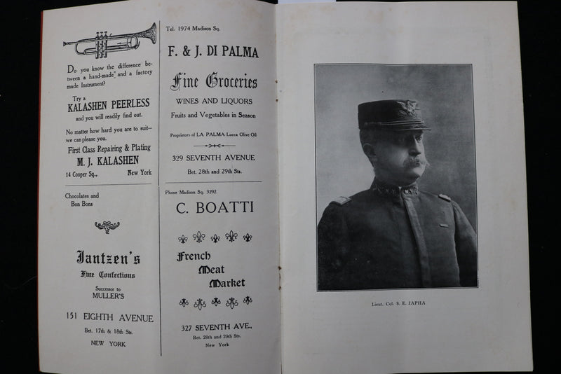 1911 BAND AND FIELD MUSIC - 94TH ARTILLERY DISTRICT SOUVENIR PROGRAM - K 2451