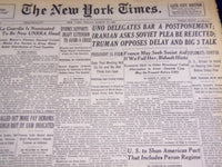 1946 MARCH 22 NEW YORK TIMES - TRUMAN OPPOSES DELAY AND BIG 3 TALK - NT 2255