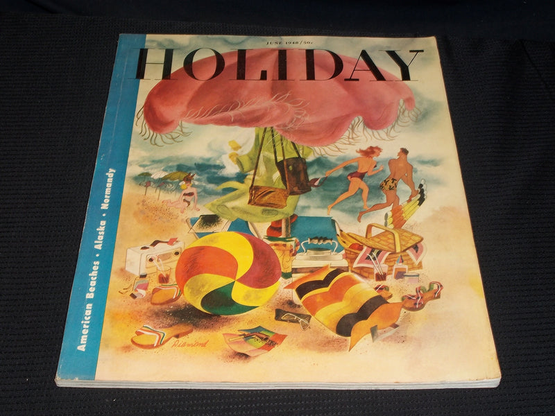 1948 JUNE HOLIDAY MAGAZINE - AMERICAN BEACHES NICE FRONT COVER - E 1232