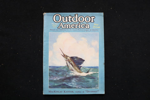 1929 APR OUTDOOR AMERICA MAGAZINE - A PAINTING BY JACK STICK COVER - E 10612