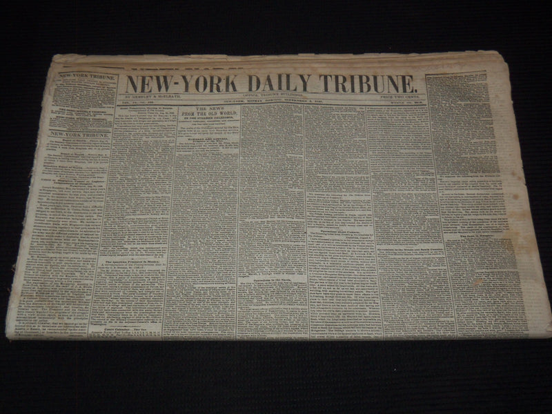 1849 SEPTEMBER NEW YORK DAILY TRIBUNE NEWSPAPER LOT OF 24 - GOLD RUSH - NP 5839H