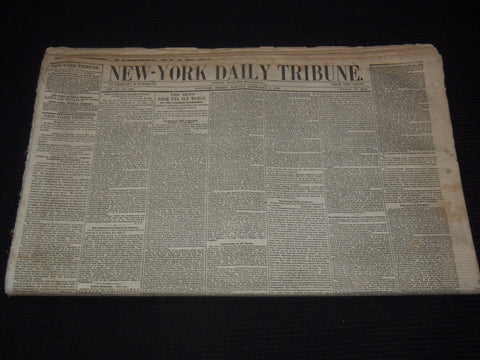 1849 SEPTEMBER NEW YORK DAILY TRIBUNE NEWSPAPER LOT OF 24 - GOLD RUSH - NP 5839H