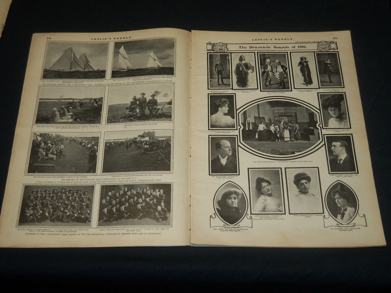 1901 SEPTEMBER 14 LESLIE'S WEEKLY MAGAZINE - TO WORK OR NOT TO WORK - NP 4411