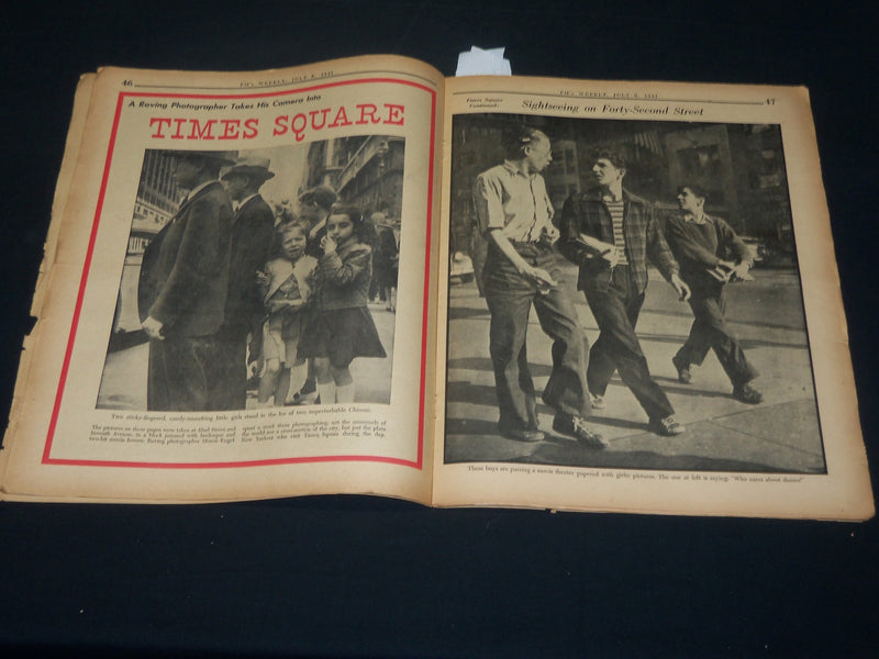 1941 JULY 6 PM'S WEEKLY NEWSPAPER SECTION 2 - CHUCK DRESSEN COVER - NP 4924