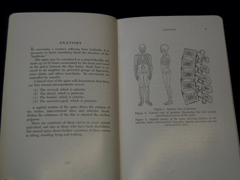 1955 BACKACHE SOFTCOVER BOOK BY FRANK R. OBER MD - KD 7664