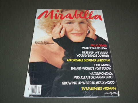 1990 SEPTEMBER MIRABELLA MAGAZINE - GLENN CLOSE - SP 5428
