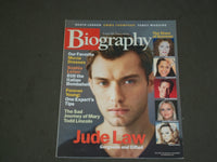 2001 JULY BIOGRAPHY MAGAZINE - JUDE LAW COVER - B 3748