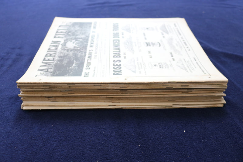 1932 THE AMERICAN FIELD SPORTSMAN'S NEWSPAPER OF AMERICA - LOT OF 28 - NP 8861