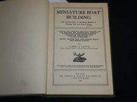 1928 MINIATURE BOAT BUILDING BOOK BY ALBERT C. LEITCH - NICE ILLUS. - KD 6635
