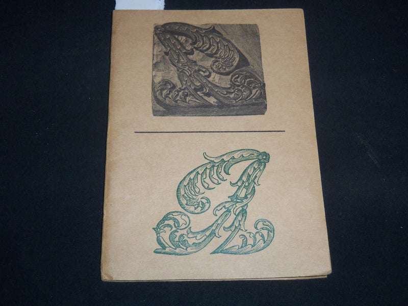 1968 THE FELL TYPES BOOK BY HARRY CARTER - OXFORD UNIVERSITY PRESS - J 9215