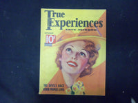 1936 SEP TRUE EXPERIENCES MAGAZINE - NICE COVER, STORIES, PHOTOS & ADS - ST 4117