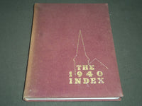 1940 THE INDEX MASSACHUSETTS STATE COLLEGE YEARBOOK - AMHERST MA - YB 1062