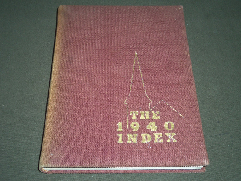 1940 THE INDEX MASSACHUSETTS STATE COLLEGE YEARBOOK - AMHERST MA - YB 1062