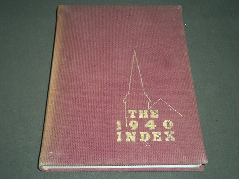 1940 THE INDEX MASSACHUSETTS STATE COLLEGE YEARBOOK - AMHERST MA - YB 1062