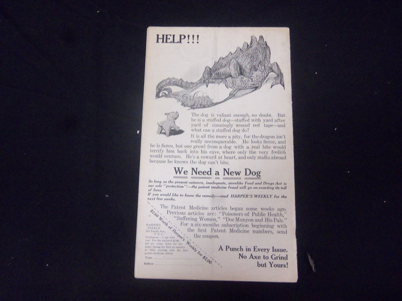 1915 FEBRUARY 6 HARPER'S WEEKLY MAGAZINE- NICE ARTICLES & ILLUSTRATIONS- ST 2501